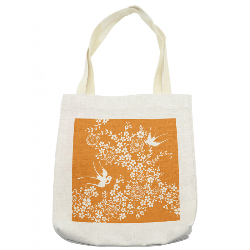 Japanese Tree Birds Art Tote Bag