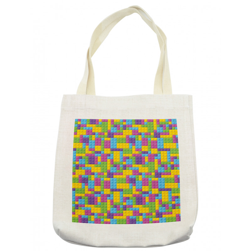 Colorful Blocks Game Cube Tote Bag