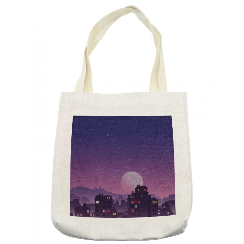 Moon Starry Night Sky Tote Bag