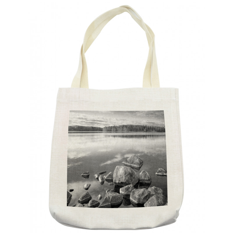 Rock in Lake Shore Tote Bag