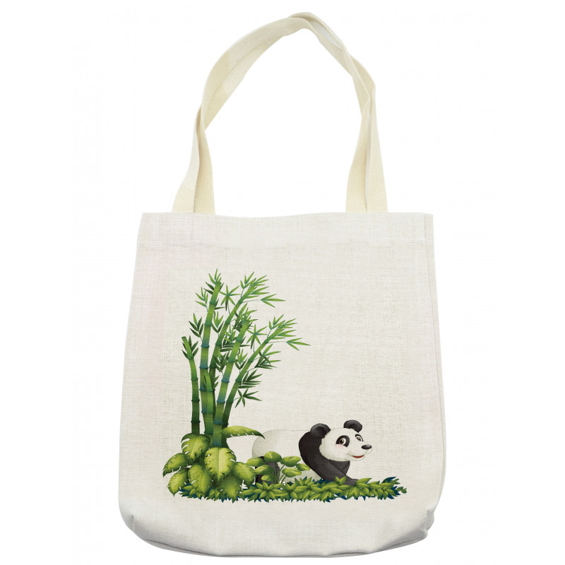 Panda Bear Bamboo Tote Bag