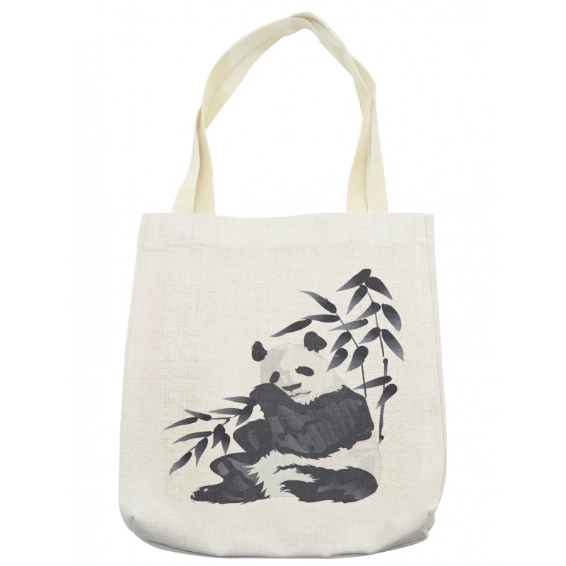 Panda in Zoo Chinese Tote Bag