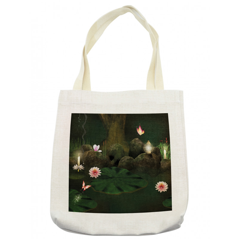 Mystic Forest with Candle Tote Bag