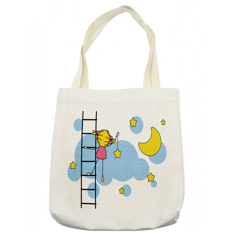 Girl Ladder with Star Tote Bag