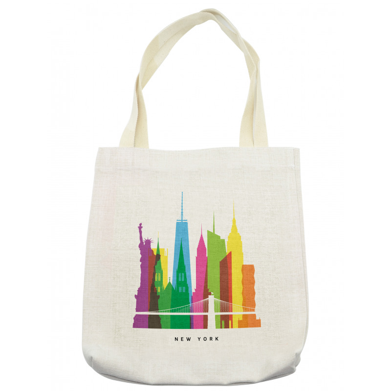 New York Landmarks Tote Bag