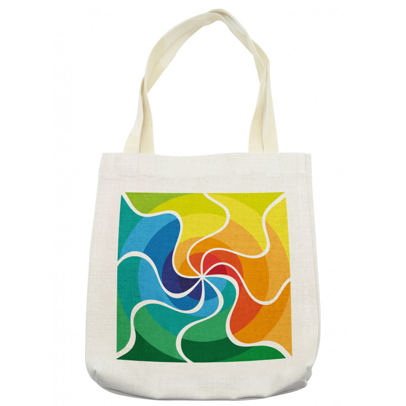 Rainbow Spiral Tote Bag