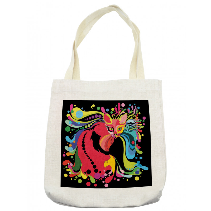 Futuristic Rainbow Tote Bag