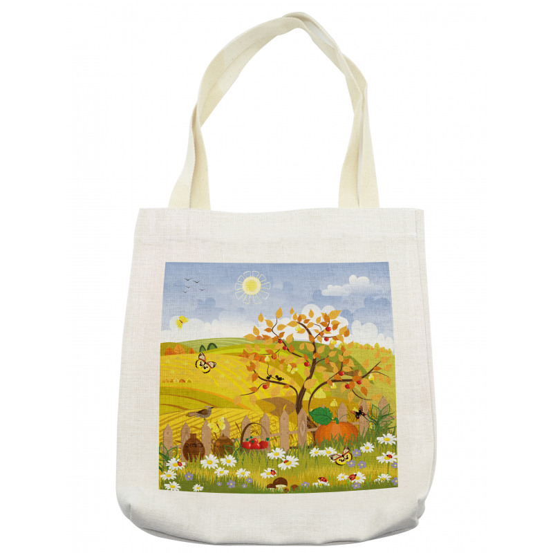 Autumn Garden Daisies Tote Bag