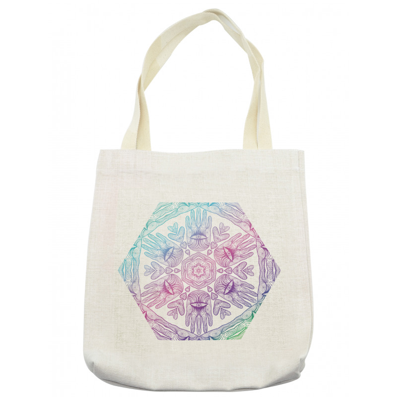 Evil Eye Bohemian Ombre Tote Bag