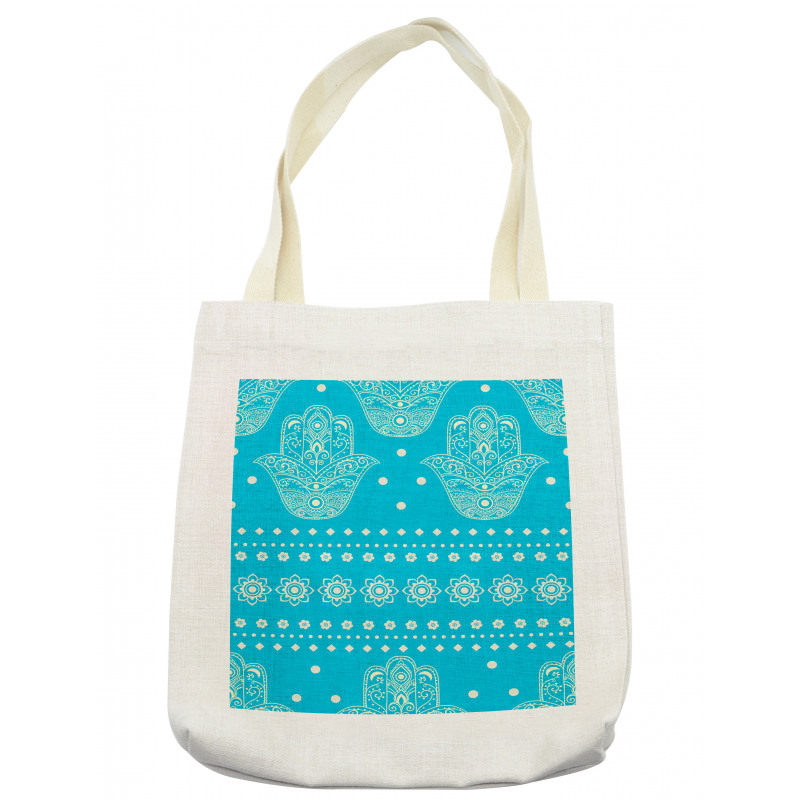 Eastern Cultural Floral Tote Bag