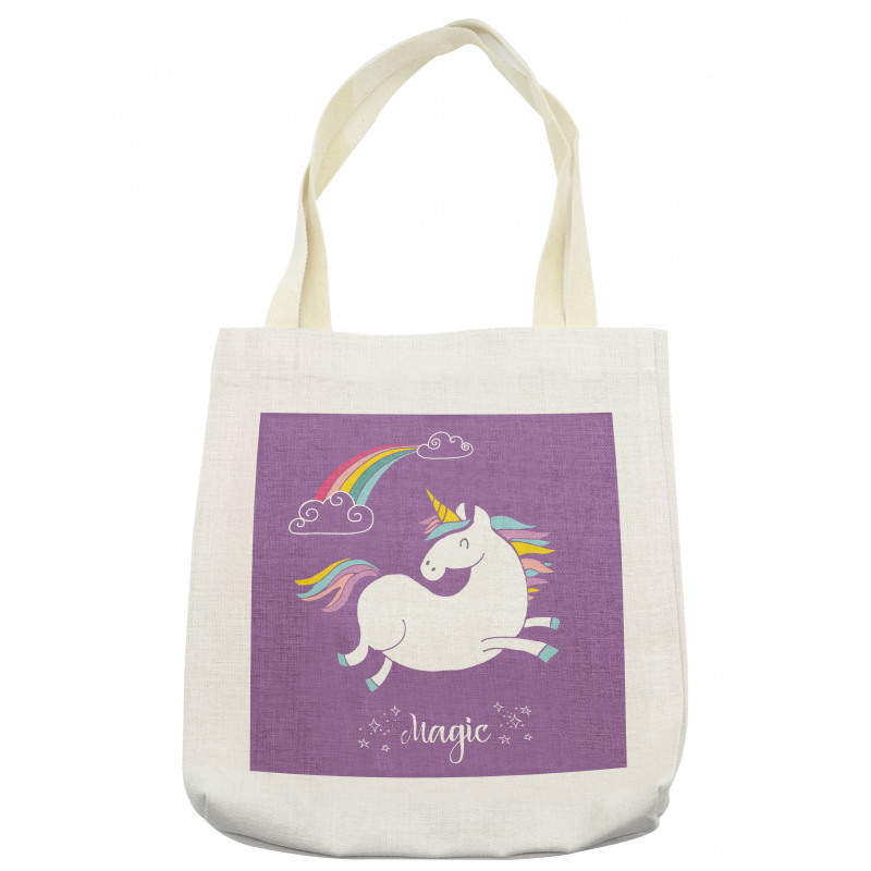 Purple Kids Rainbow Tote Bag