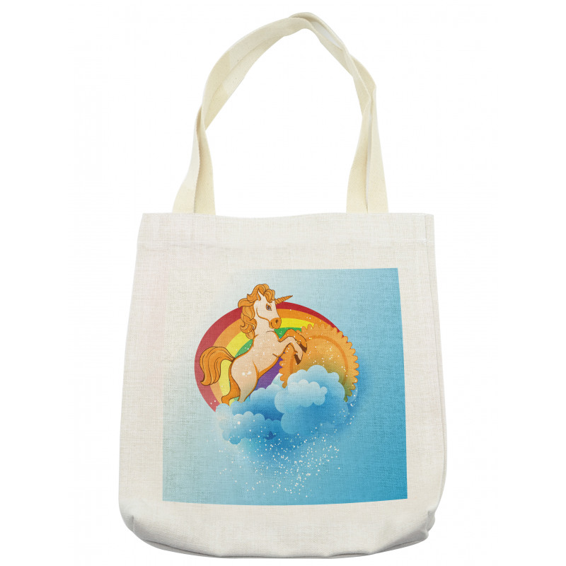 Cartoon Kids Rainbow Tote Bag