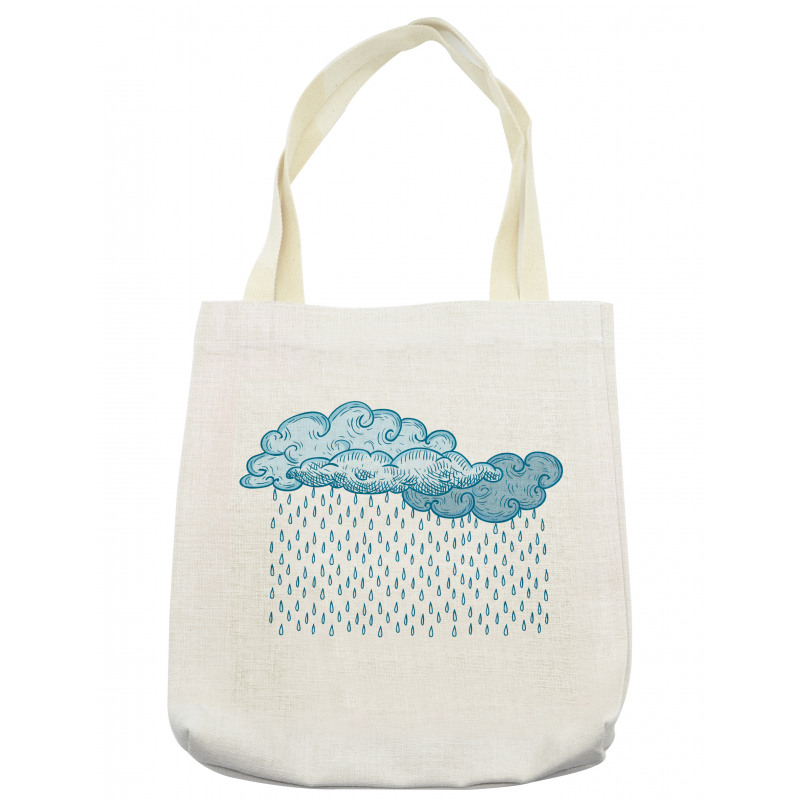 Rain Cloud Sketch Fall Tote Bag