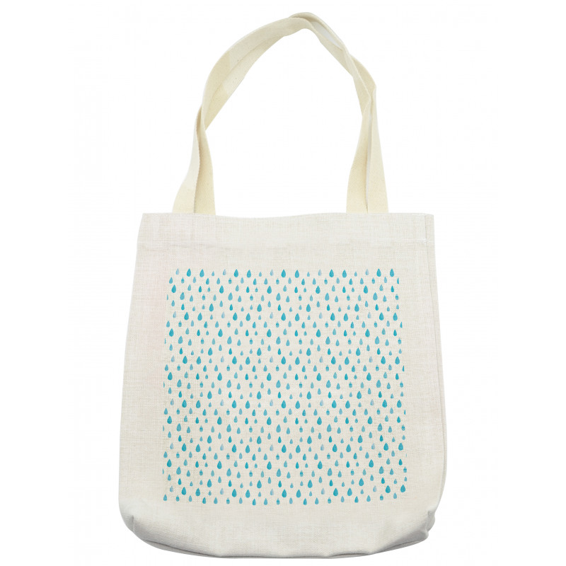 Watercolor Raindrops Tote Bag