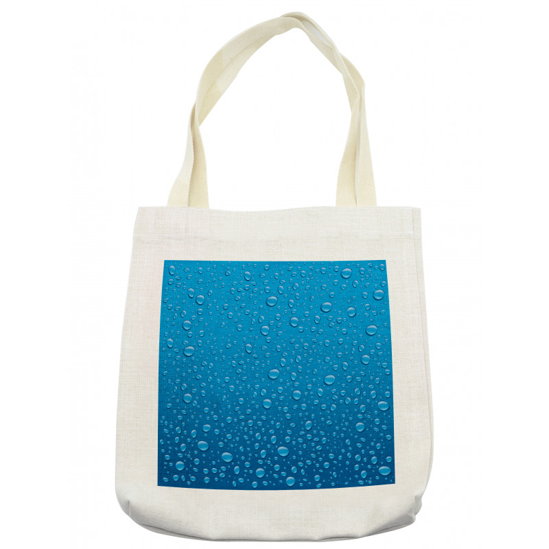 Water Drops Aquatic Rain Tote Bag