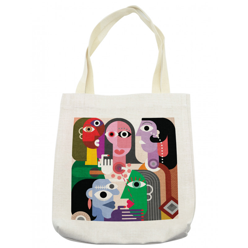 Modern Abstract Colorful Design Tote Bag