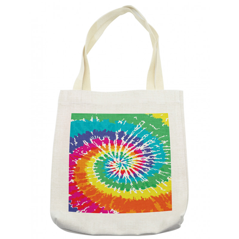 Rainbow Tie Dye Effect Tote Bag