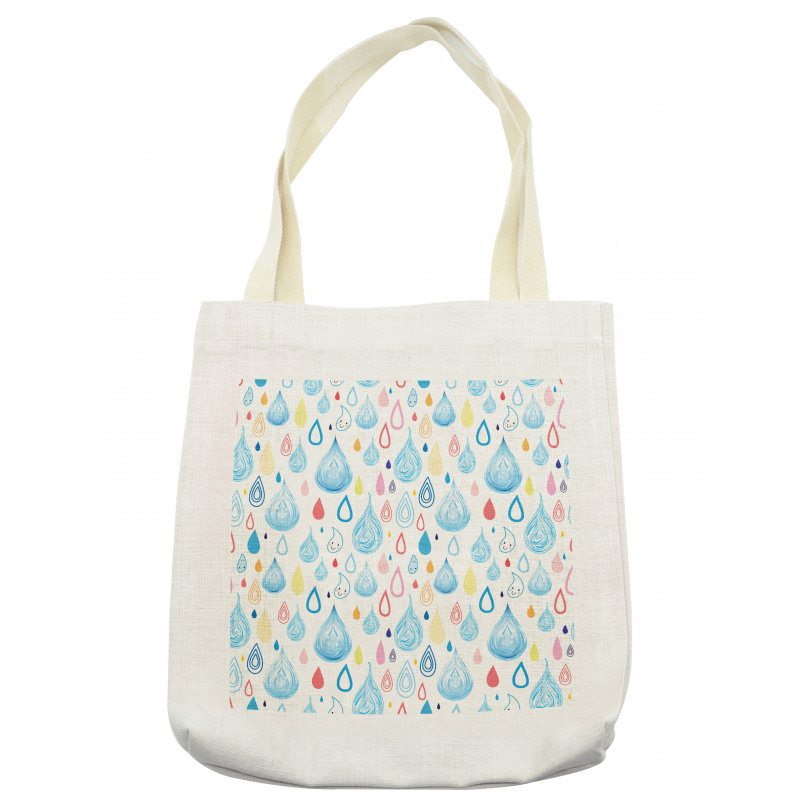 Funny Raindrop Autumn Tote Bag