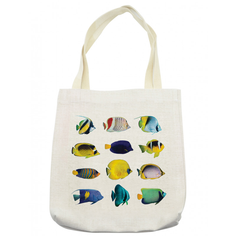 Collage of Sea Animals Tote Bag