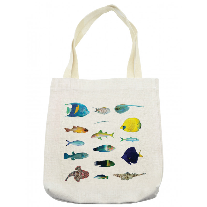 Marine Life Creatures Tote Bag