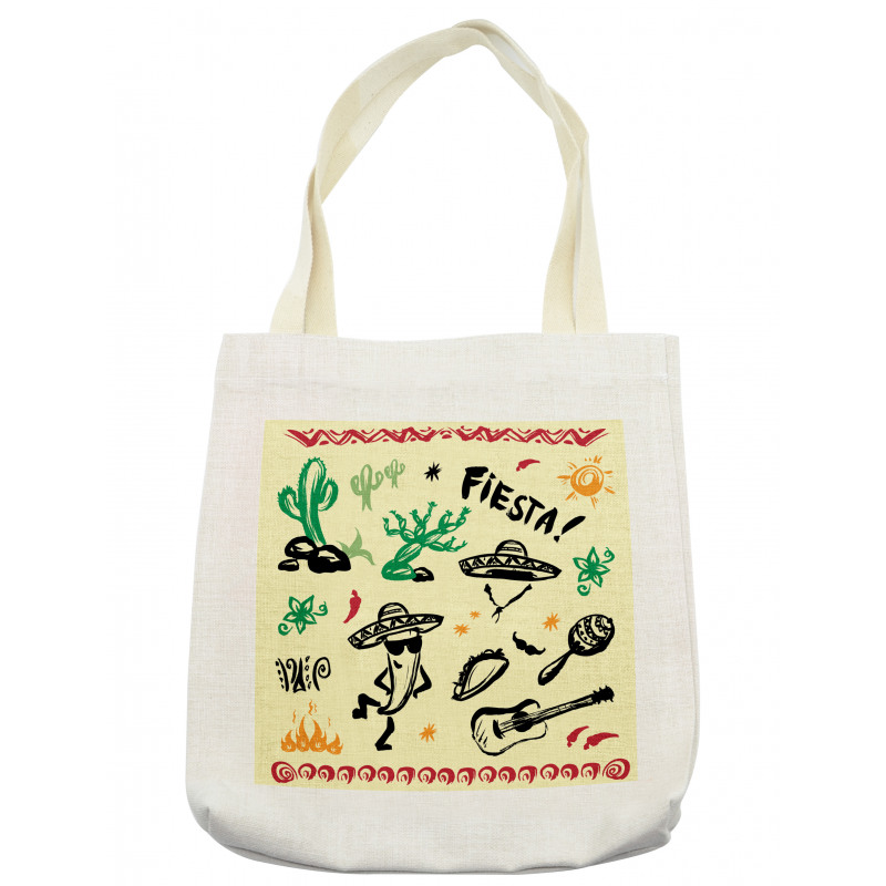 Taco Fiesta Guitar Tote Bag