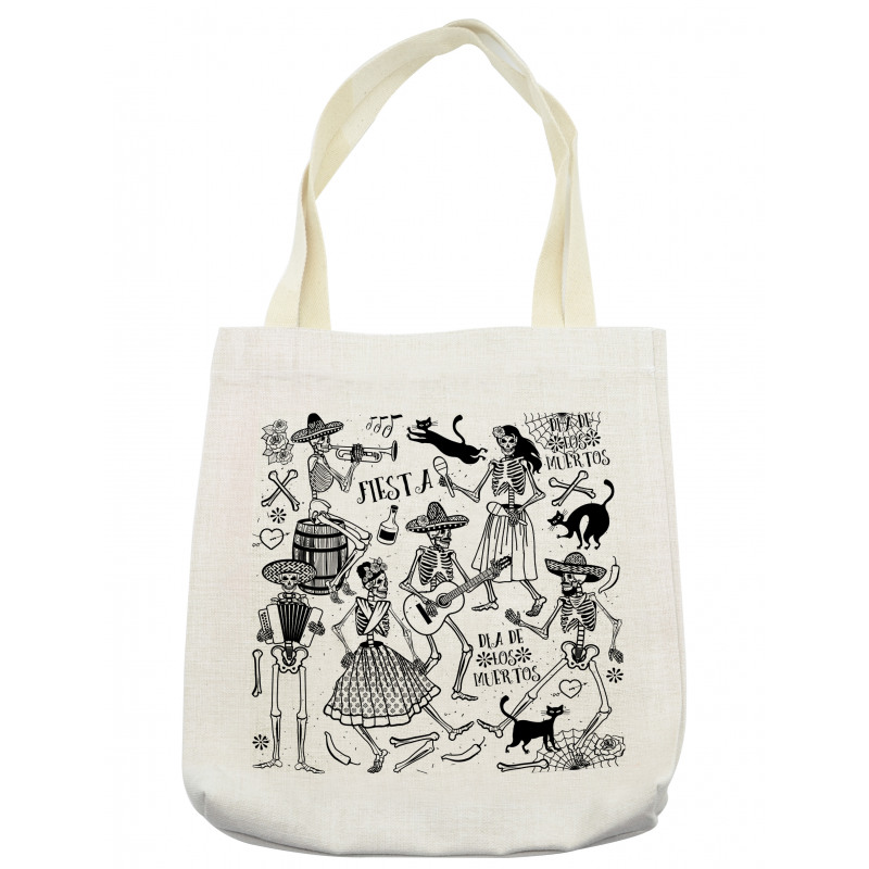 Dancing Skeletons Tote Bag