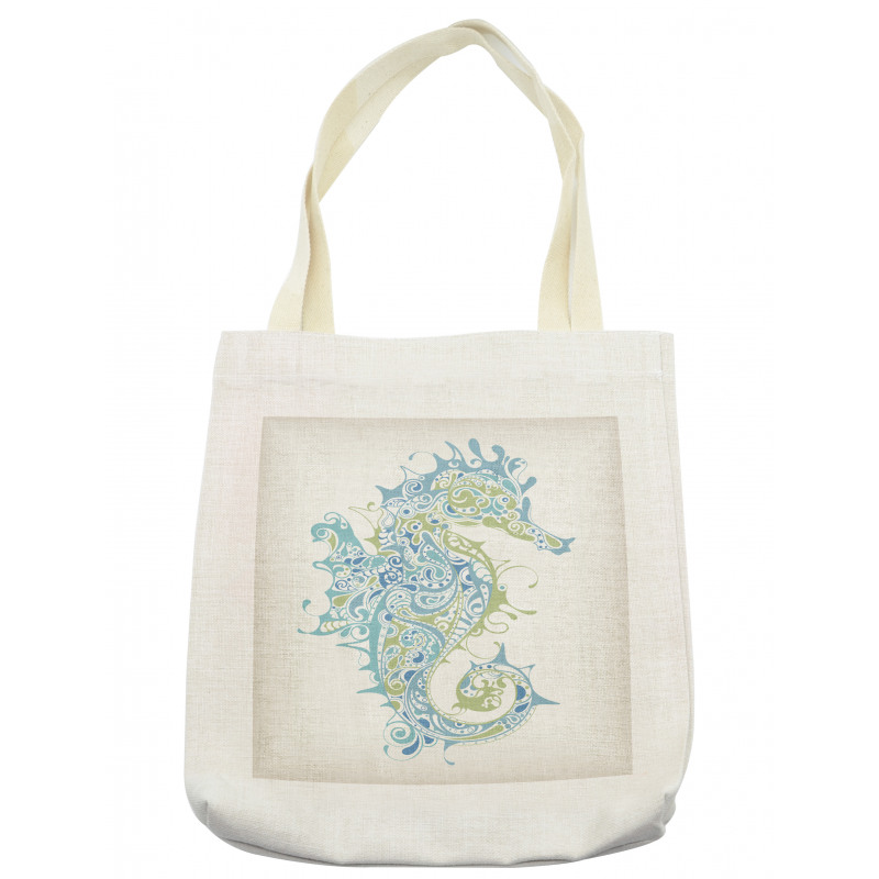 Greek Seahorse Mythological Tote Bag