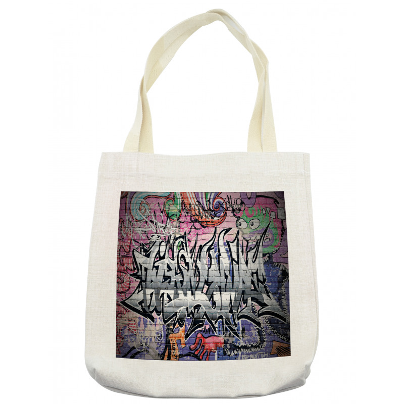 Graffiti Grunge Wall Art Tote Bag