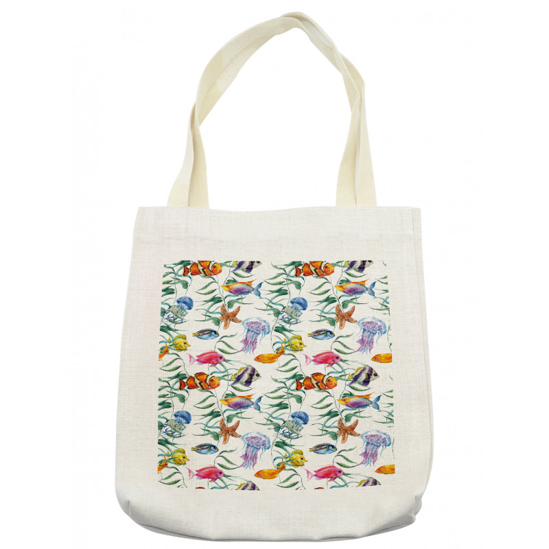 Watercolor Underwater Tote Bag