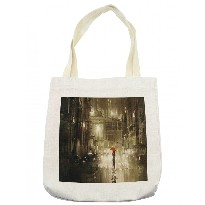 Romantic View Rainy Day Tote Bag