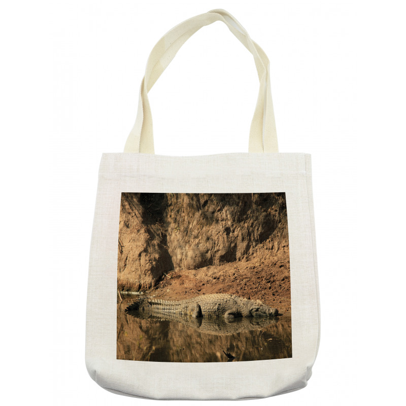 Crocodile Hunt in Wild Tote Bag