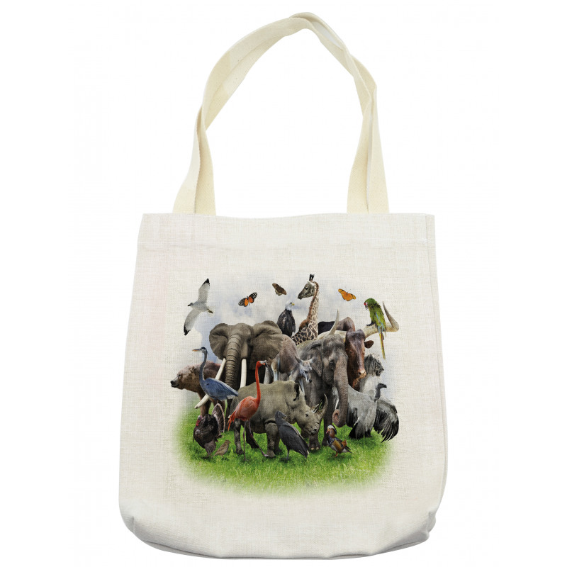 Wild Safari Animals Tote Bag