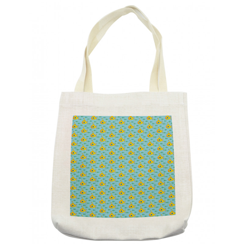 Aqua Art Fish Tote Bag