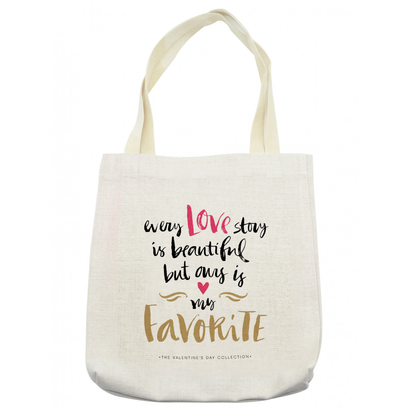 Romantic Words Tote Bag