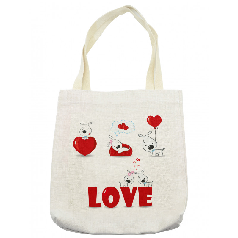 Puppy His Hers Tote Bag