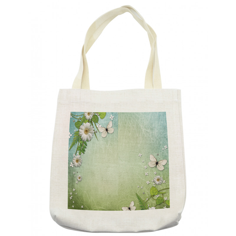 Flowers and Butterflies Tote Bag