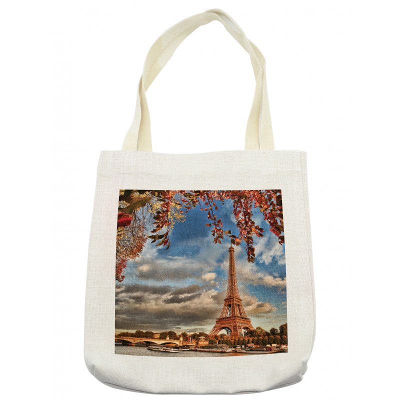 Beauty of Autumn Eiffel View Tote Bag