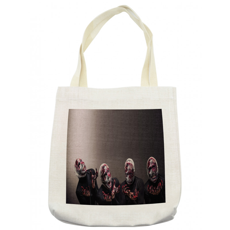 Screaming Scary Zombies Tote Bag