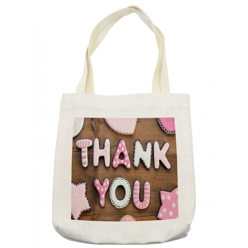 Rustic Cookie Letters Tote Bag