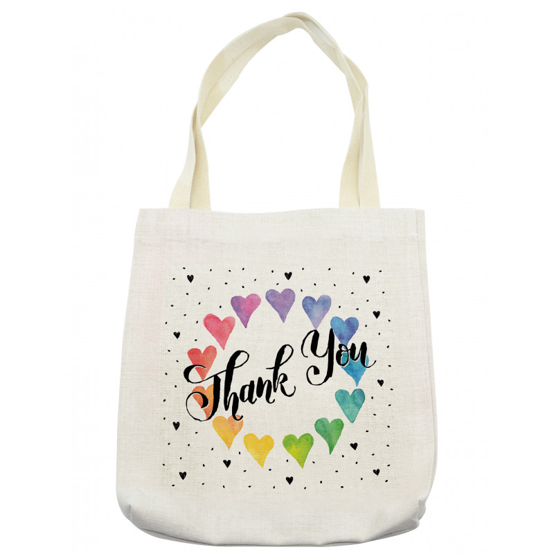 Thank You Words Color Tote Bag