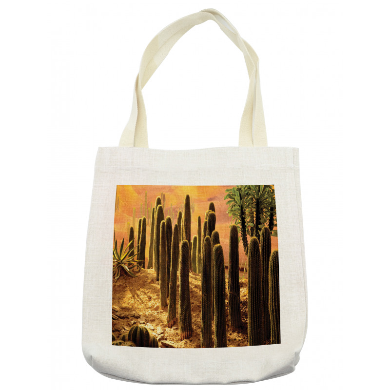 Sunset in Wild Desert Tote Bag