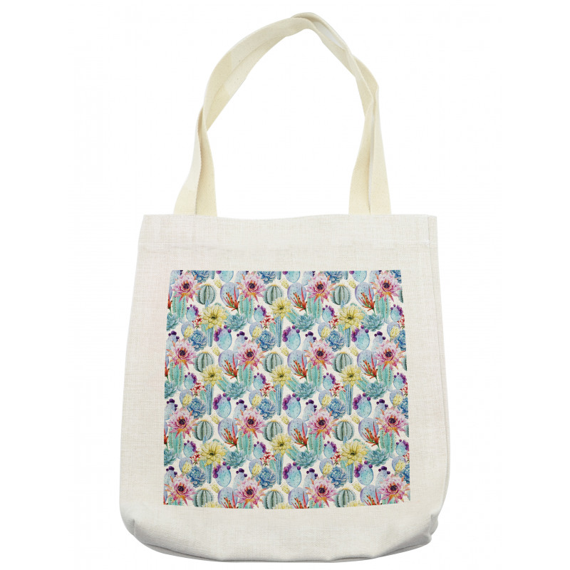 Desert Sand Wild Flowers Tote Bag