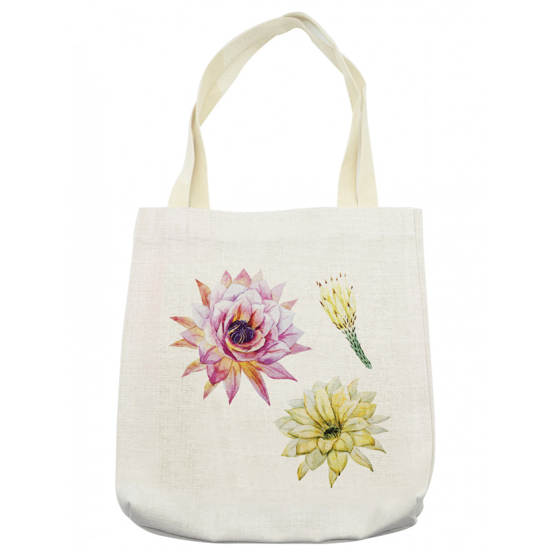 Watercolored Flowers Tote Bag