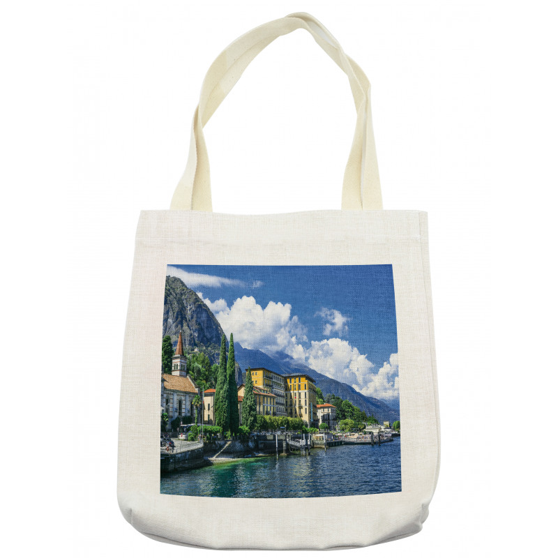 Landscape of Lake Como Tote Bag