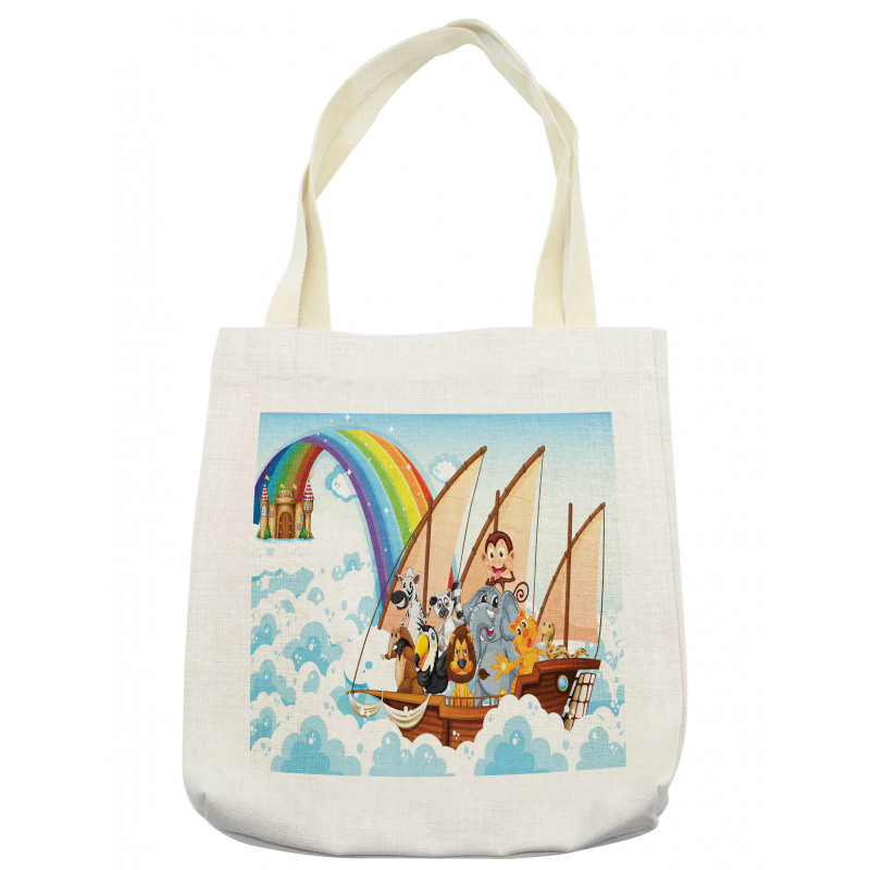 Noah's Ark in Clouds Tote Bag