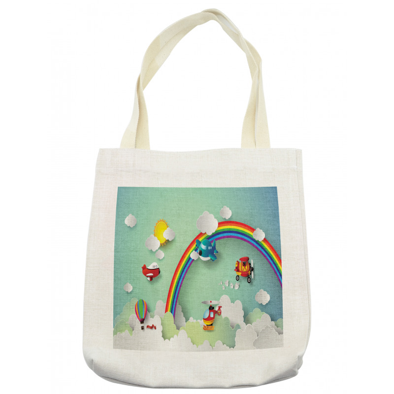 Rainbow Sunny Sky Baby Tote Bag