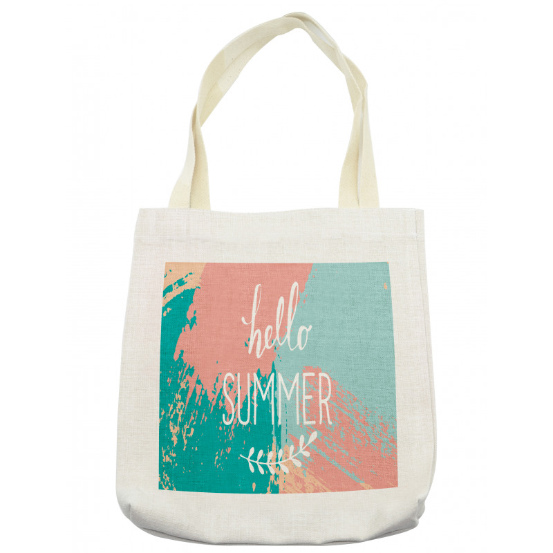 Hello Summer Lettering Tote Bag