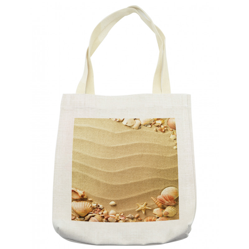 Sand with Sea Shells Tote Bag