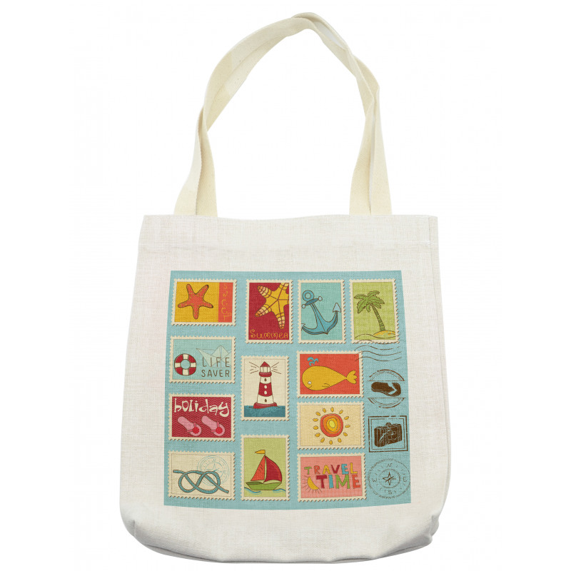 Nautical Theme Anchor Tote Bag