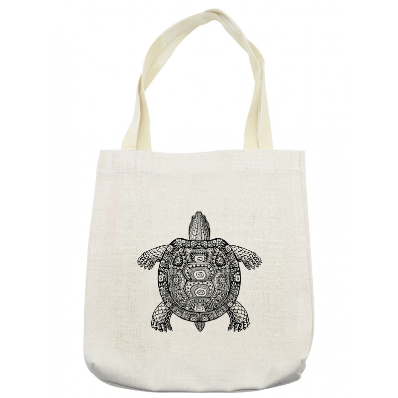 Tribal Art on Tortoise Tote Bag